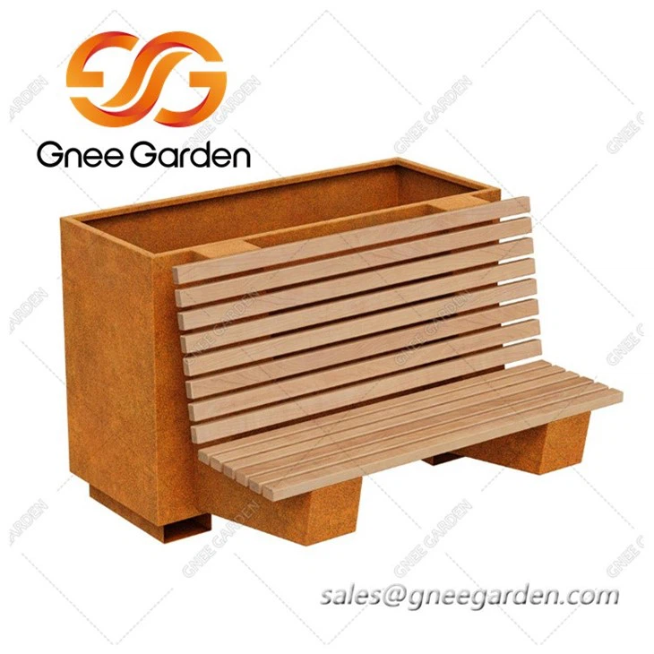 bench seat with planter box