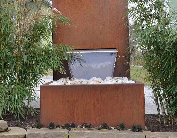Garden Decoration Metal Panel Corten Steel Pool Fountain