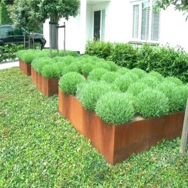 High Quality Corten Steel Garden Landscape Edging Outdoor Metal Laser Cutting Lawn Edge