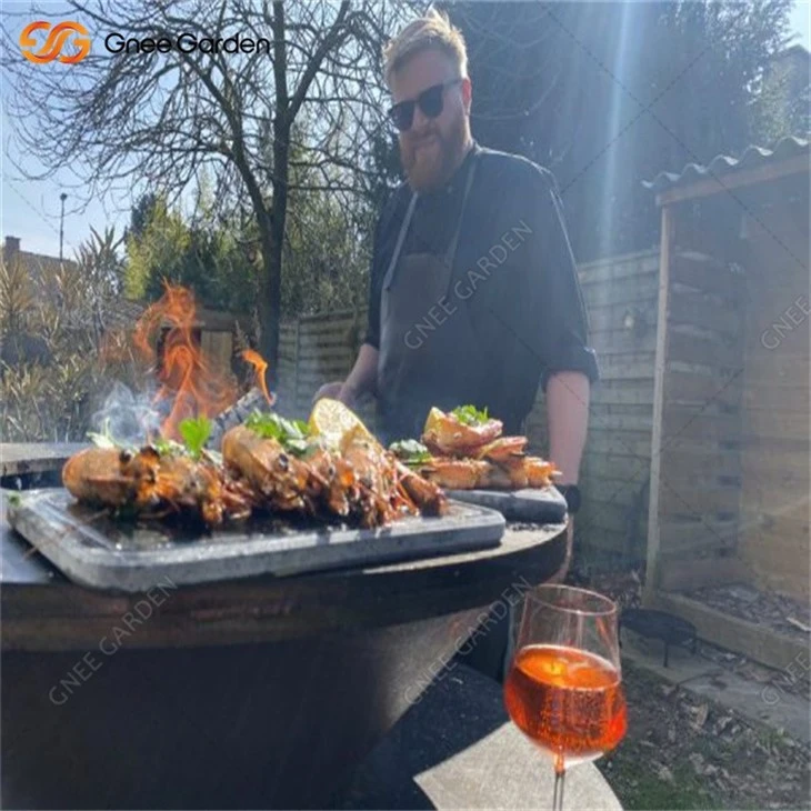 High Quantity Outdoor Corten Steel BBQ Grill