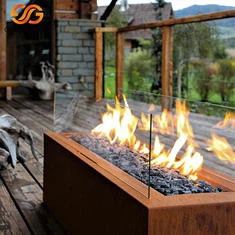 Focare pe gaz din oțel Corten, construite la comandă