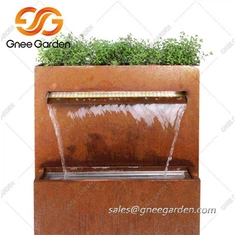 Element de apă de perete din oțel Corten