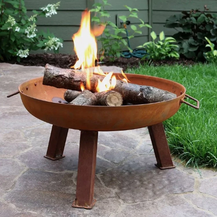 Corten Steel Round Fire Pit For Camping Corten Steel Round Fire Pit For Camping